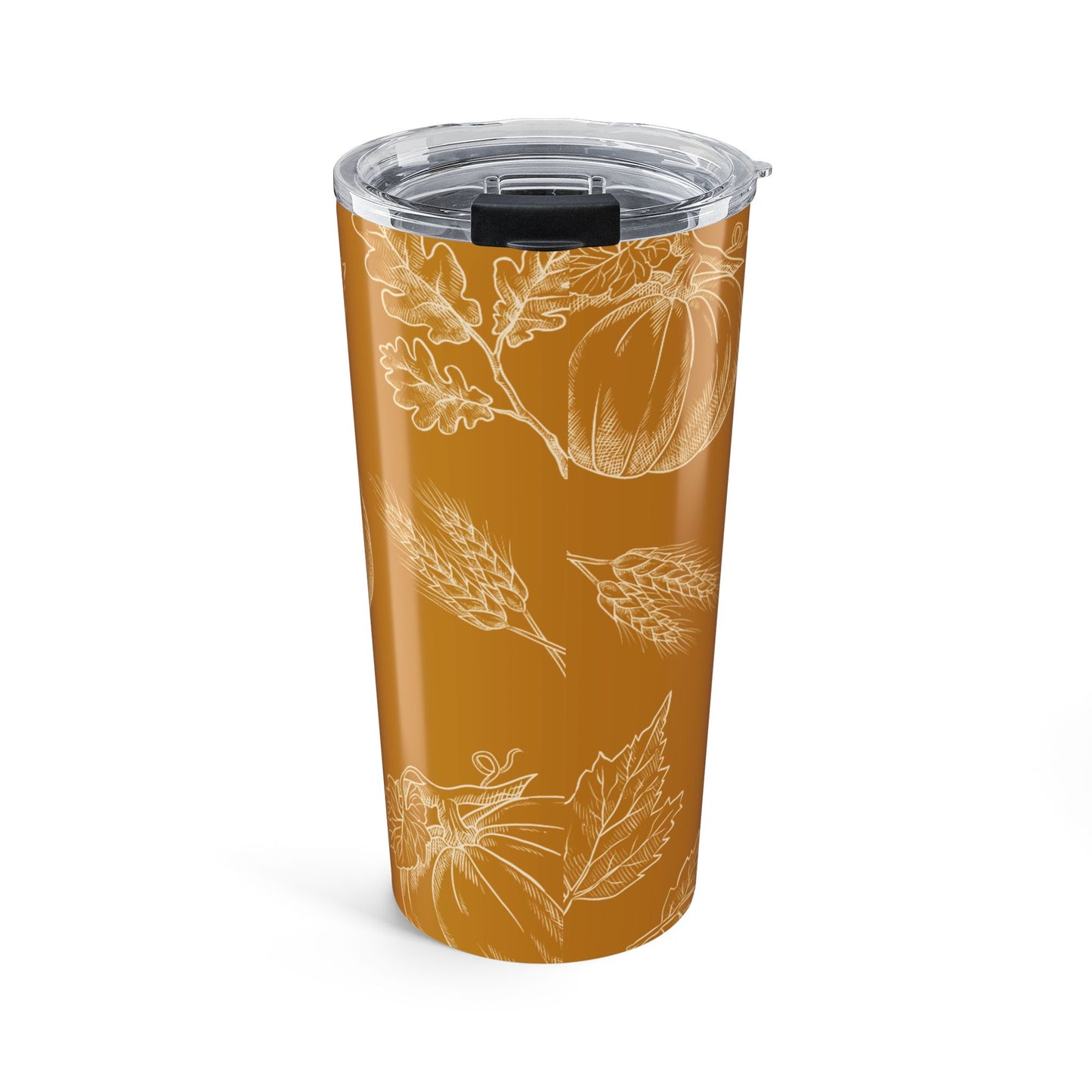 Autumnal Tumbler 20oz, Fall Travel Mug, Pumpkin Decor Cup, Thanksgiving Gift, Rustic Coffee Tumbler, Seasonal Drinkware