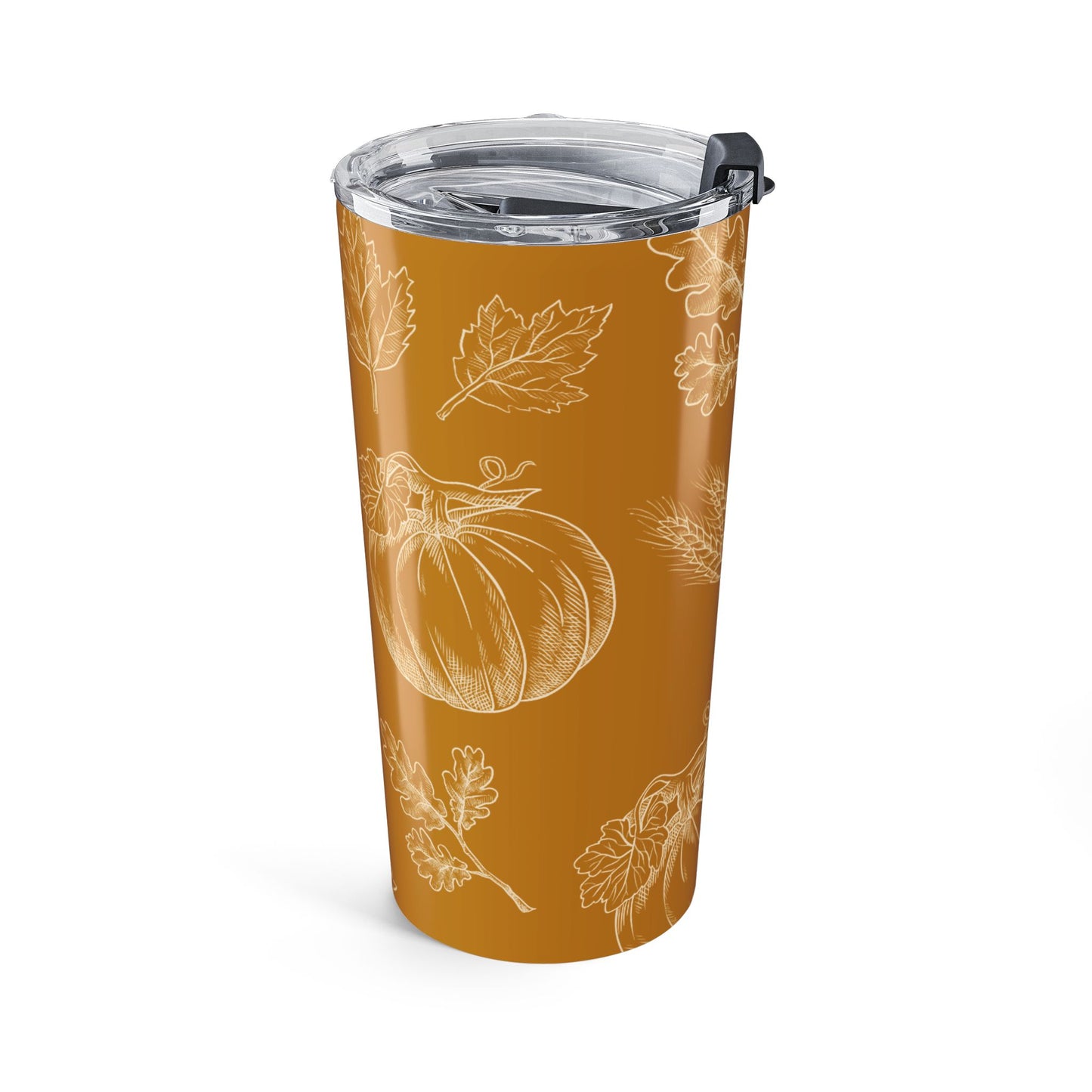 Autumnal Tumbler 20oz, Fall Travel Mug, Pumpkin Decor Cup, Thanksgiving Gift, Rustic Coffee Tumbler, Seasonal Drinkware