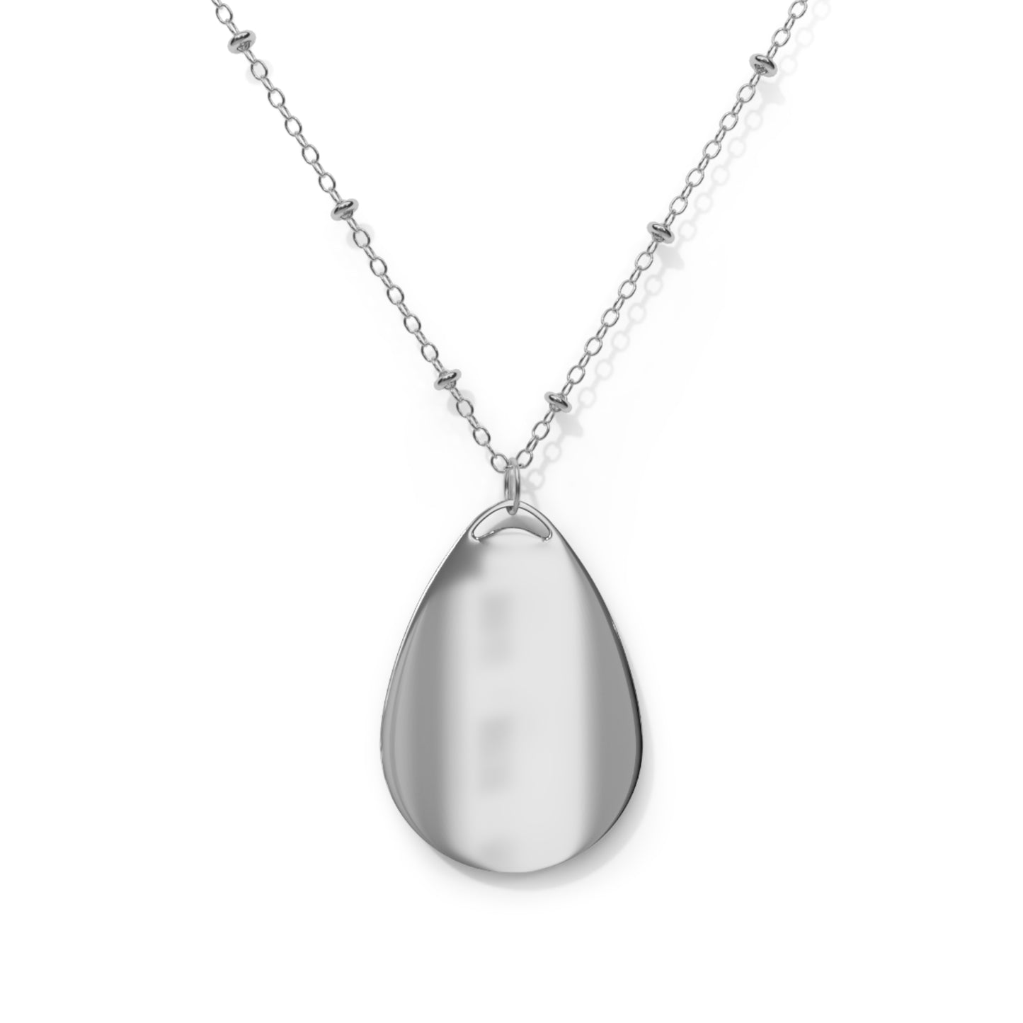 Floral Oval Necklace: A Charming Gift for Nature Lovers, Elegant Jewelry for Birthdays, Anniversaries, Weddings, Everyday Wear