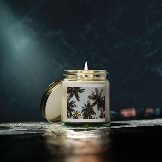 Tropical Oasis Scented Candle - Coconut Apricot Wax (4oz & 9oz)